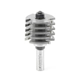 Amana Tool 53610 Carbide Tipped Box Joint 1-7/8 Dia x 1-3/8 x 1/2 Inch Shank with Upper BB 3-Flute Set